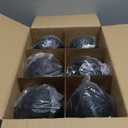 Poen 12 Pcs 6 Inch St. Patrick's Day Tree Ornament St. Patrick's Day Hanging Ball Ornament Glitter Large Ball Tree Decorations with Hanging Loop for Party Decor (Black,Gold)