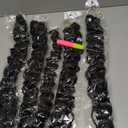18inch Synthetic Deep Twist Crochet hair Bohemian Crochet Braids Natural Black Deep Wave Braiding hair Extensions (7Packs,1B)