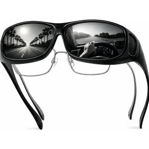 Polarized Sunglasses for Men Women, Lightweight Fit Over Glasses Driving Sunglasses for Outdoor Sports Fishing