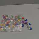 36 Pcs Keyboard Fidget Clicker Keyboard Keychain Decompression Relief Toys Button Stress Relief Gifts for Adults Pass the Time (Classic Color)