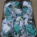 NUPTIO Flower Wedding Centrepieces for Tables - 6 Pcs 9.5in Diameter Teal & White Artificial Flowers Rose Ball for Centerpieces Table - Fake Rose Arrangements for Weddings Birthday Party Decorations