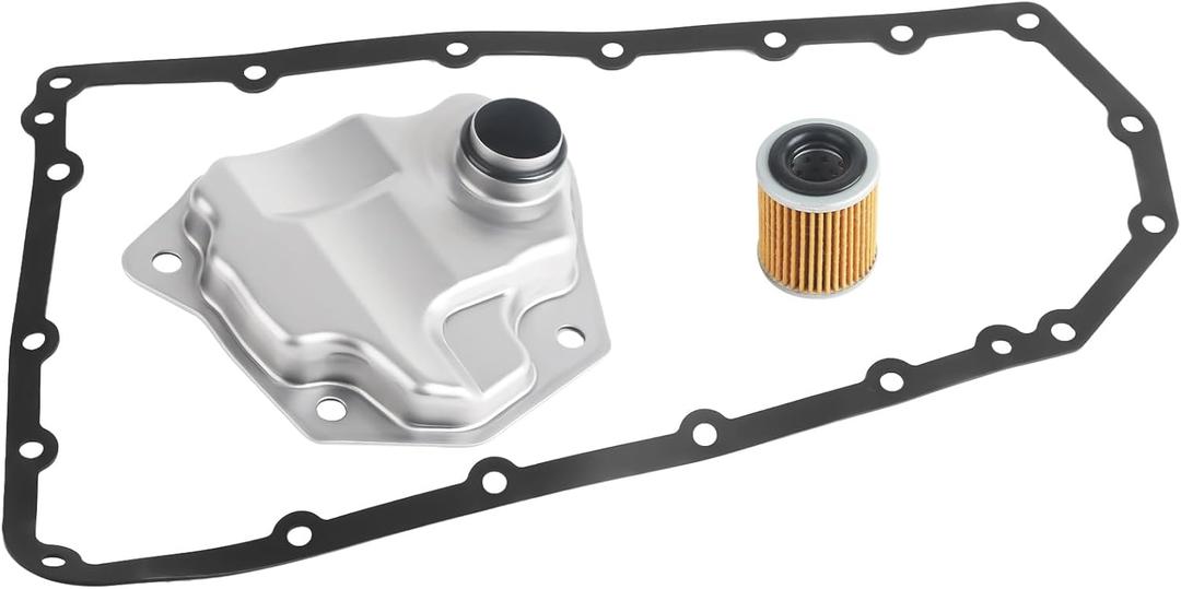Transmission Filter Oil Pan Gasket Kit Fits for Nissan Altima Rogue Sentra NV200 Dodge Caliber Jeep Mitsubishi Replaces# 31728-1XF02 31728-1XF03 5191890AA Transmission Valve Pan Gasket Oil Strainer