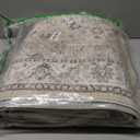 3x12 Washable Hallway Runner Rug: Oriental Long Ultra Soft Runners for Kitchen Entryway Thin Non Slip Bathroom Nursery Floor Mat Water Resistant Low Pile Carpet for Living Room Bedroom (Black, 3x12)