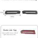 RT-TCZ Carbon Fiber Inner Door Handle Trim Cover Interior Decoration Accessories for Ford Mustang 2015-2024,2PCS