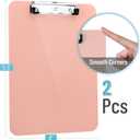 3 x Mr. Pen- Plastic Clipboard, 12.5" x 9", 2 Pack, Clipboard Plastic, Low-Profile Metal Clip with Retractable Hanging Hole
