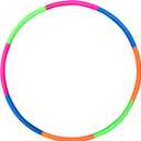 Kids Exercise Hoop, Snap Together Detachable Adjustable Weight Size Plastic Toy Hoops - Spinning Rings for Sports, Exercise, Playing, 32-Inch