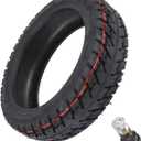 60/70-6.5 10-inch Rubber Explosion-proof Tubeless Tire + Straight nozzle Replace for Segway Ninebot Max/Max G30LP G30 G30E Electric Kick Scooter Wheel Parts
