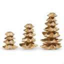 Gold Christmas Tree Candleholders (Set of 3)