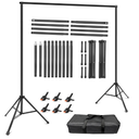 Hemmotop Backdrop Stand 10x8ft, Versatile Sizes Adjustable Banner Holder
Metal, Fits Projector Screen, Background, Balloon, Ideal for Photoshoot, Wedding, Birthday, Baby Shower Party, Photo Booth