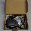 Fida Retractable Dog Leash, 16 ft Dog Walking Leash for Small Dogs up to 26 lbs, 360° Tangle Free, Black