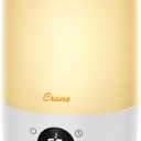 Crane Ultra-Quiet 3-in-1 Humidifier, Essential Oil Aroma Diffuser & Soothing Sleep Light - Compact 1.2 Gallon Capacity with Adjustable Night Light & Fragrance Tray - Ideal for Bedroom and Office
