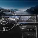 LUWU Screen Protector Compatible with 2024 2025 2026 Hyundai Sonata & Hyundai Santa Fe Accessories 2025 2026 Sonata Santa Fe Tempered Glass Touchscreen 12.3-inch Displays