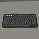 Logitech Pebble Keys 2 K380s, Multi-Device Bluetooth Wireless Keyboard with Customizable Shortcuts, Slim and Portable, Easy-Switch for Windows, macOS, iPadOS, Android, Chrome OS - Tonal Graphite