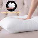 20x20 Outdoor Pillow Inserts Set of 4, Waterproof Square Throw Pillow Inserts, Soft Polyester Fill, Extra Fluffy and Supportive Perfect for Large Sofas, Beds, and Living Room Decor