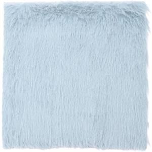 DMiotech 14"x14" Light Blue Faux Fur Square Fabric, Fluffy Faux Fur for Crafts, Gnomes, Animal Costumes, Cushions, 2 Pack