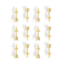 U Brands® Arrow Push Pins, Gold, Set Of 12 Pins Pack Of 2
