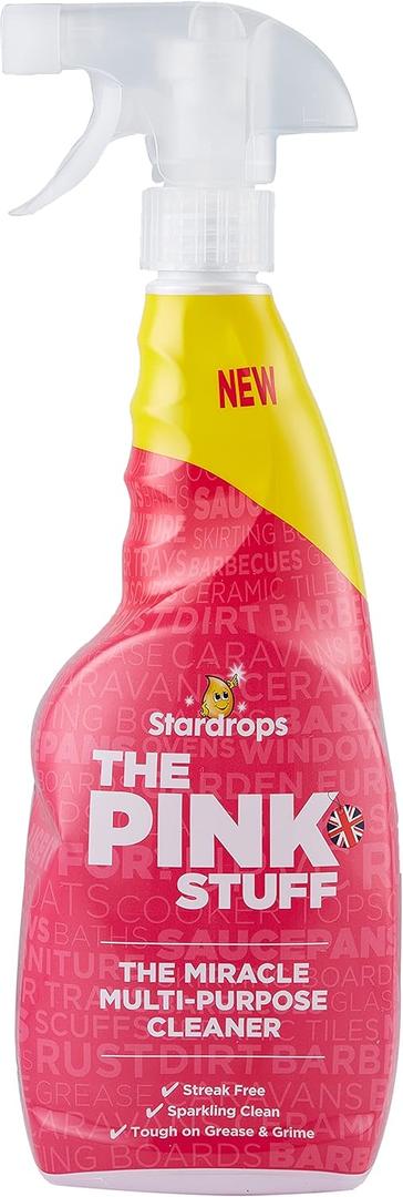 Stardrops - The Pink Stuff Miracle Multi-Purpose Cleaner  Removes Grease, Grime, and Stains on Kitchens, Bathrooms, Floors, and More, 25 fl Oz
