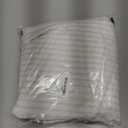 Farmhouse Shower Curtain Linen Beige Button Woven Fabric Country Rustic Western, Pleated Beige Stripe 72" W x 90" L