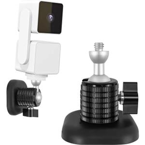 Powerful Magnetic Secured Camera Mount with 1/4" Thread fits for WYZE Cam 3,Blink XT2/3,360 Adjustment Camera Stand Base Attach to Smooth Metal Surface, Ideal for Cruise,RV,Carport Garage Security