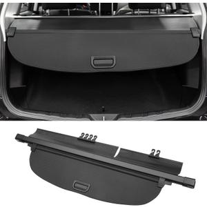Motoforti Car Retractable Cargo Cover for Honda CRV 2017-2022 Rear Trunk Parcel Shelf Luggage Security Shield Shade, Canvas, Black Carbon Fiber Pattern