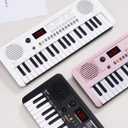 POGOLAB MK-2 37 Keys Kids Keyboard Piano, Portable Small Keyboard with 40 Songs, 200 Sounds, with MIDI Function, LED Display & Dual Speakers, Compact Mini Music Piano for Kids/Beginners (White)