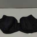 HACI Balconette Bra for Women Sexy Scoop Neck Low Cut Everyday Push Up Demi Half Cup Lightly Padded Shelf Underwire (32B, Black)