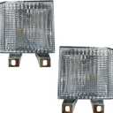 KYYET Pair Clear Lens Park/Signal Lights Compatible with 19831988 Chevy Blazer GMC Pickup Truck Driver and Passenger Side w/quad headlamps replaces 918045 918046