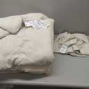 Bedsure Queen Comforter Set, Beige Soft Prewashed Bedding for All Seasons, 3 Pieces GentleSoft™ Bed Set, 1 Lightweight Comforter (90"x90") and 2 Pillowcases (20"x26")