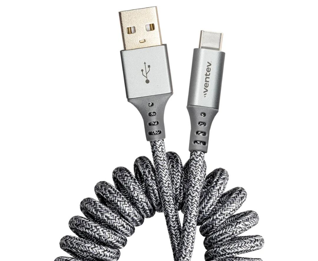 Ventev Helix USB A to USB C High Speed Travel 3 Foot Cable