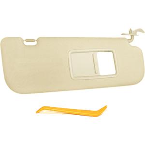 SENSHINE Right Passenger Side Sun Visor for Hyundai Elantra 2011 2012 2013 2014 2015 Avante MD, Replacement Assembly 852103X000TX, Beige