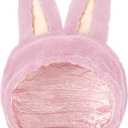 Simgoing Little Monster Cartoon Ears Hat Toy Character Cosplay Dark Hat Fairy Tale Costume for Halloween Party Photo Prop(Plush,Pink)