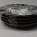 4 Packs Plant Caddy with Wheels 12" Plastic Rolling Stands Heavy-Duty Dolly with Casters Indoor Outdoor Coaster, Brown