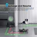 SHELIKI Robot Vacuum with Self-Emptying Robotic Vacuum and Mop, LiDAR Navigation, App & Voice Control Gray