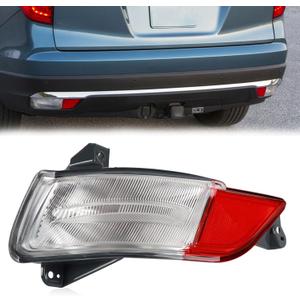 Bumper Light Compatible with Honda Pilot 2016 2017 2018 Back Up Light Left Driver Side Backup Lamp Rear Reflector Replace 34550TG7A02 HO2882100