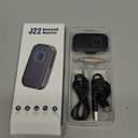 COMSOON Bluetooth Receiver for Car, Noise Cancelling 3.5mm AUX Bluetooth Car Adapter, Wireless Audio Receiver for Home Stereo/Wired Headphones, Hands-Free Call, 16H Battery Life - Dark Gray