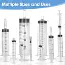 500 ml Large Syringe for Liquids, Syringe Without Needle for Thick Liquids, 3 Pack Individually Wrapped