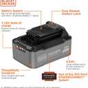 BLACK+DECKER 20V MAX POWERCONNECT 4Ah Lithium Battery (LBD4020S)