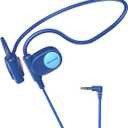 Mehomeli Kid Headphones for School, Air Conduction Open Ear Headphones, 3.5mm Jack Wired Cord, Ultra-Comfort, Ergonomic and Lightweight Design Perfect for School and Outdoor Activities-Blue