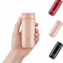 Small Thermo Bottle Mini Vacuum Insulated Water Bottle 200ml/6.8oz Water Flask Stainless Steel Thermal Water Bottles Thermo for Hot and Cold Drinks for Purse Handbag Pocket (Pink)