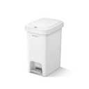 MOPALL Slim Bathroom Trash Can with Lid  1.9 Gallon DualWay Opening (Step Pedal & Press Top) Small Trash Can for Narrow Spaces, RustProof Wastebasket Small Garbage Can for Bathroom, Bedroom, Office