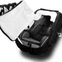 Vaxaape Baby Car Seat Cover,Car Seat Covers for Babies,Winter Protector,Universal Winter Car Seat Cover for Infant Boys Girls,Warm and Cozy,Car Seat Covers for Infant Car Seat(Black)