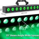 LED Stage Light Bar,50W LED 4in1 RGBW DJ Lights Bar with Remote Control Sound Activated DMX Stage Lighting Uplights for Church Events Wedding Disco Party Stage DJ Lighting 2Pack