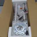 BoostArea Track Lighting Fixtures Ceiling, 5 Light White Track Light with Rotatable Light Heads, Modern Track Lighting Fixtures Ceiling for Kitchen/Living Room,GU10 Bulb Not Included