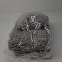 Non Slip Thick Shaggy Chenille Bathroom Rug Mat Set Extra Soft and Absorbent Striped Floor Rugs, 2 Piece, Machine-Washable (47" x 17" Plus 17" x 24", Dove)