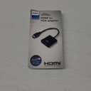 PHILIPS HDMI to VGA Adapter, Male to Female, Compatible for Computer, Desktop, Laptop, PC, Monitor, Projector, HDTV, Chromebook, Roku, VGA Cable Required, Black, SWV9200E/27