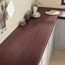 Large Size Red Brown Cherry Wood Contact Paper for Countertops 32"x118" Waterproof Removable Thick Wood Grain Wallpaper Peel and Stick Countertops for Kitchen Island Cabinets Walls Vinyl