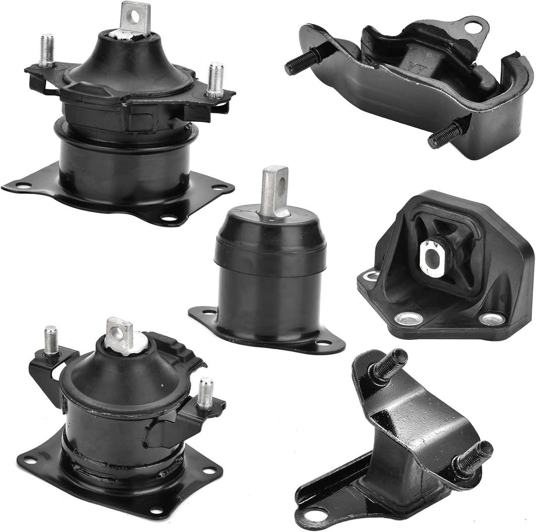 6PCS Engine Motor Mount Set Compatible with Honda Accord 3.0L 2003-2007 Auto Transmission Motor Mount Replace A4526HY A4527HY A4524 A4525 A4544 A4517