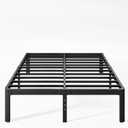 12 Inch High Metal King Bed Frame No Box Spring Needed, Heavy Duty King Size Bed Frame Platform, Noise Free, Easy Assembly, Black