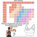 Sports Bras for Women High Support Push up Yoga Bra with Removable Cups Workout Running Bra with Pockets (US, Alpha, Medium, Regular, Regular, M, Gray) (M)