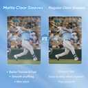 1000 Counts Card Sleeves, Matte Clear Card Sleeves Deck Card Protectors, Trading Card Sleeve Fit for MTG, Baseball, Sports, Game Cards (Matte Clear)